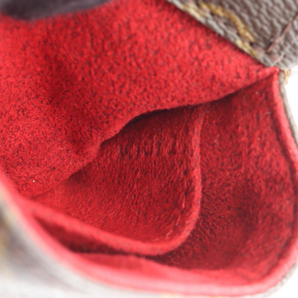 LOUIS VUITTON Authentic Brown Monogram Leather Pouch - Picture 5 of 12